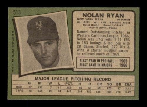 513 Nolan Ryan Hof - 1971 כרטיסי בייסבול Topp