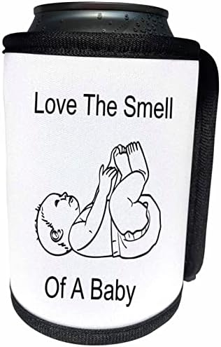 תמונת 3 של תינוקת קטנה עם מילים אוהבת את הריח של א ' - יכול לעטוף בקבוקים קיר יותר