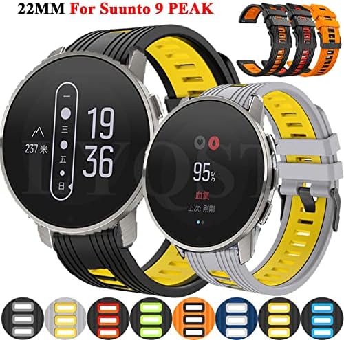 רצועות סיליקון Bneguv עבור Suunto 9 Peak Sport Watch Smart Watch נושם עבור Yamay SW022 Smartwatch להחלפה