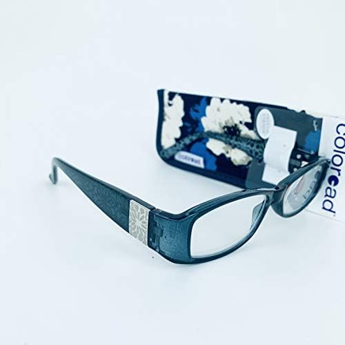 פוסטר גרנט צבעוני כחול פוש נשים של קריאת משקפיים עם מקרה +1.75