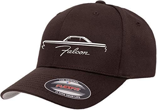 1964 1965 פורד פלקון קשיח מתאר עיצוב Flexfit 6277 כובע כובע מצויד בייסבול ספורטיבי