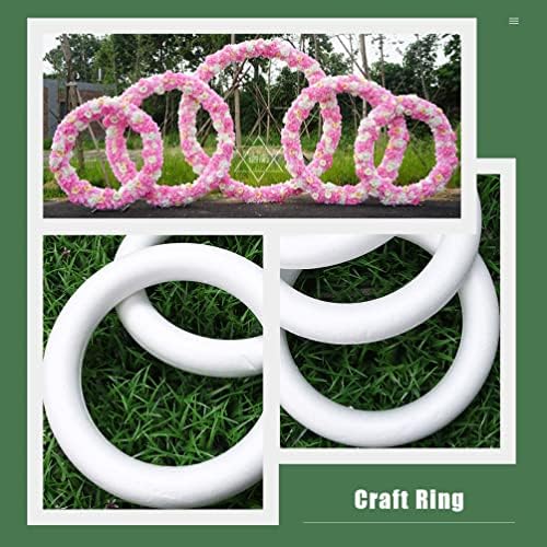 טבעת קלקר זרעי קצף מלאכה: דוגמנות עובש קצף 8 יחידות 14. 5x2. 5 סמ לפרויקטים פרחוניים DIY קישוט