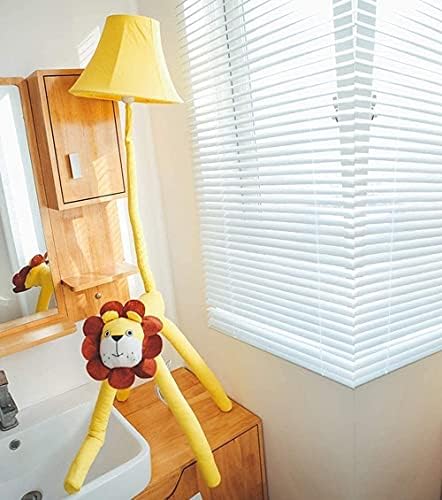 - נורות רצפה של מנורת שולחנות ילדים מצוירים אריה אריה LED רצפת מנורת סלון יצירתי ללימוד קישוט חדר