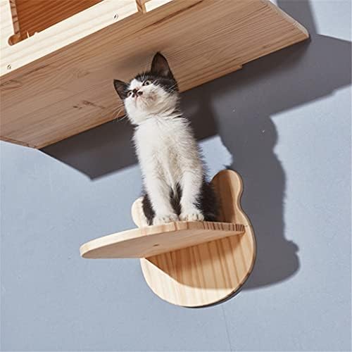 חתולי טיפוס מסגרת קיר רכוב מוצק עץ חתולים קפיצות פלטפורמת מסגרת חתולי עץ לחיות מחמד ריהוט חתלתול קפיצות פלטפורמה