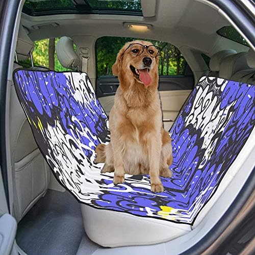 כיסוי מושב כלב מותאם אישית היפ הופ עיצוב סגנון אופנה רחוב הדפסת רכב מושב מכסה לכלבים עמיד למים החלקה