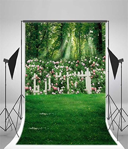 5 * 7 רגל רומנטי גן צילום סטודיו רקע חתונה רקע אביב פרחי גדר אחו כר דשא ילדה אוהבי תינוק ילד פעוט אמנותי