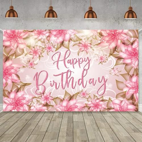 הוטיוק 30 40 יום הולדת קישוטים לנשים יום הולדת שמח רקע באנר ורוד רומנטי ורדים מסיבת קישוטי גדול בד סימן