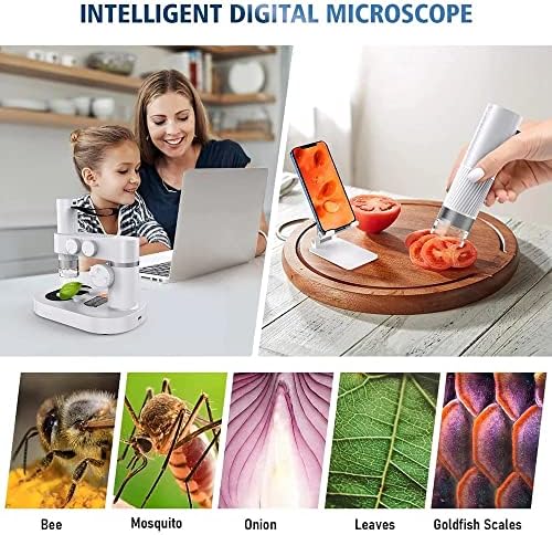 400 ילדים ביולוגי דיגיטלי אלקטרוני נייד מיקרוסקופ ערכת עבור טלפון מחשב בית בית ספר מדע חינוכי