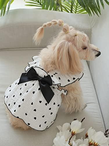 כלב חתול שמלת קשת דקור חמוד כלב שמלות גור טוטו חצאית צ ' יוואווה טדי הפומרני שמלת יום הולדת חג בגדי חתול גורים