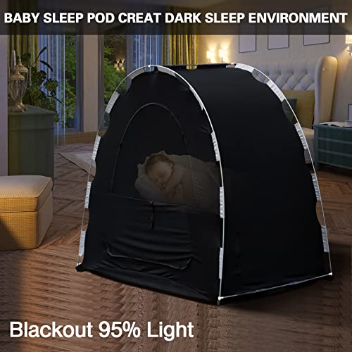 חבילה לשחק האפלת כיסוי תינוק עריסה אוהל נסיעות עריסה חופה, נייד פרטיות שינה תרמיל שינה חלל לגיל 4 חודשים