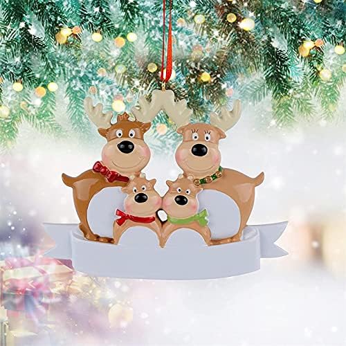 איילים Shyouxuan קישוטי עץ חג מולד עם קישוט עץ חג המולד בן 4 אנשים
