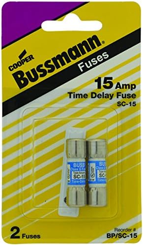 BUSSMAN BP/SC-15 15 אמפר גמד גמד של מחסנית זמן דחיית זמן נתיך 2 ספירה