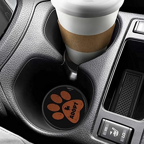 חיות מחמד חמודות כלב חתול כלב מאמצים חופי רכב אדומים עם אצבע משקה משקה ספל קפה מחזיקי כוס חמודים