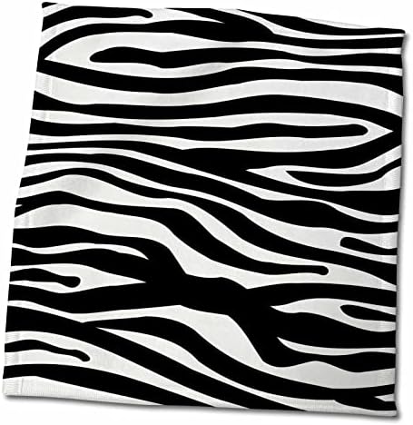 3 רוז - השראה זברה פסים-שחור ולבן זברה פס הדפסת דפוס-בעלי החיים הדפסת אוסף-פאנקי וגרוב-מגבות