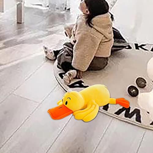קטיפה צהוב ברווז ממולא בעלי החיים חיבוק כרית סופר רך צעצועי מתנות בובות מטריית עגלת