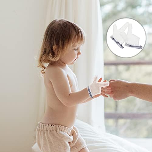 ערכת ציפורניים מרפאת כפפות תינוקת יניקה מתקנת 1 זוג אגודל יניקה עצירה למוצץ אצבע תינוקת עצירה יניקה
