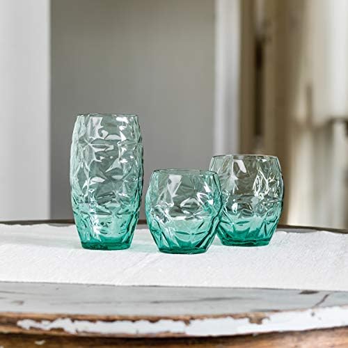 זכוכית קרירה של בורמיולי רוקו אוריינטה, סט של 6, 16 אונקיות, ירוק קריר