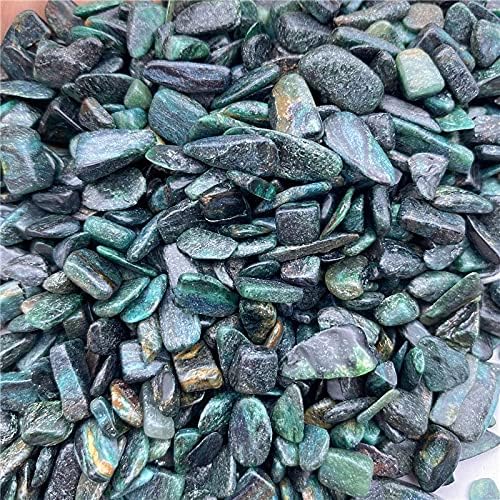Laaalid xn216 50 גרם גבישים ירוקים טבעיים חצץ חצץ אבנים מפוצלות מינרלים קישוט אקווריום