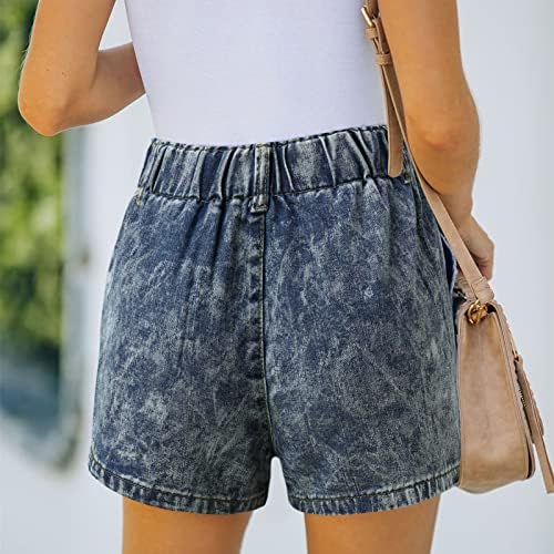 נשים בתוספת גודל מכנסי טרנינג נשים קיץ מכנסיים קצרים ז 'אן גבוהה מותן מכנסיים דק חור ז' אן