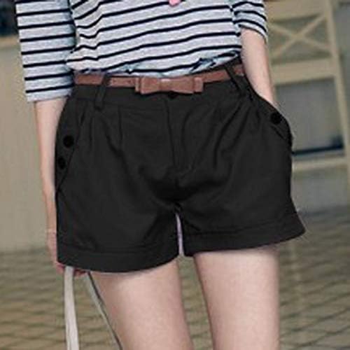 מכנסיים קצרים חלקים לנשים מותניים גבוהים נשים מכנסי אופניים קצרים UPF 50 SKORT STERET-WAYST ​​משותף 4 מכנסי
