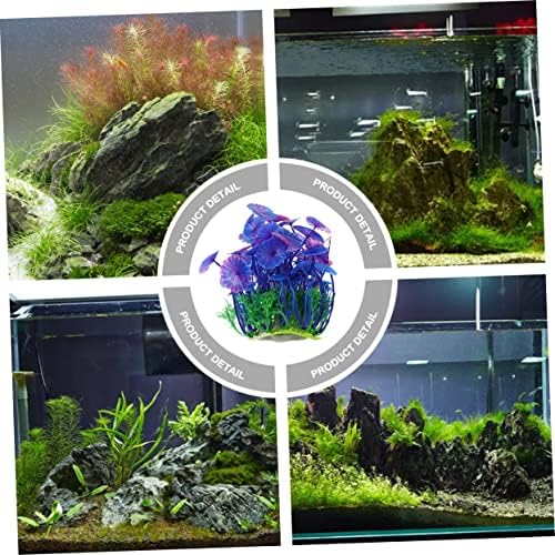 פטקאו 2 יחידות צמחי מים מלאכותיים צמחים מלאכותיים סומק דקור מלאכותי דקורטיבי פארה סלה אקווריום