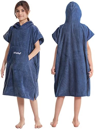 היטורבו ילדים שינוי מגבת חלוק, מהיר יבש סופג לגלוש פונצ ' ו, מיקרופייבר אמבט מגבות