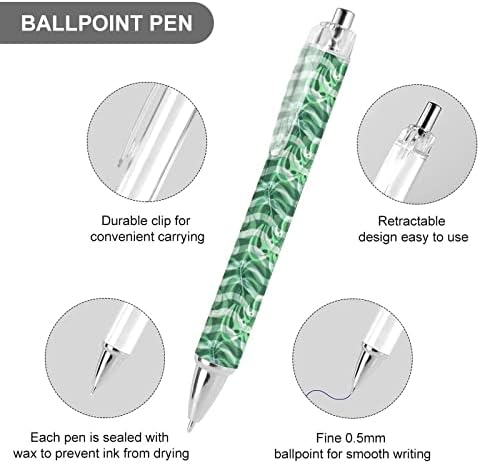 בוטניקה מונסטרה עוזת עט כדורי 0.5 ממ עט עט עט כדור נשלף עט עט עט עם ידית 4 יח '