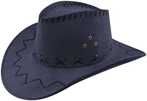 ניקולה קאובוי כובע מערבי קאובוי כובע לגברים ונשים רחב ברים זמש קאובוי כובעי אותנטי אקדוחן כובע