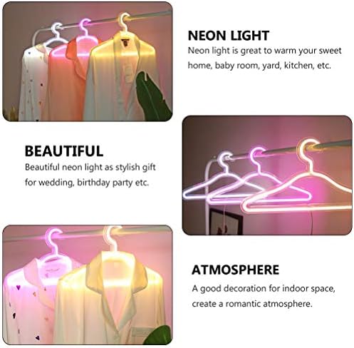 ניאון אורות שלטי ניאון אור מופעל בגדי סטנד דקורטיבי אורות קולב אור בית תפאורה