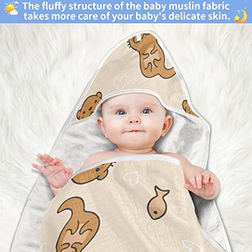 VVFELIXL מגבת רחצה לתינוק, מגבות תינוקות עם ברדס חמודות, מגבות פעוטות סופגות לתינוק, מגבת רחצה