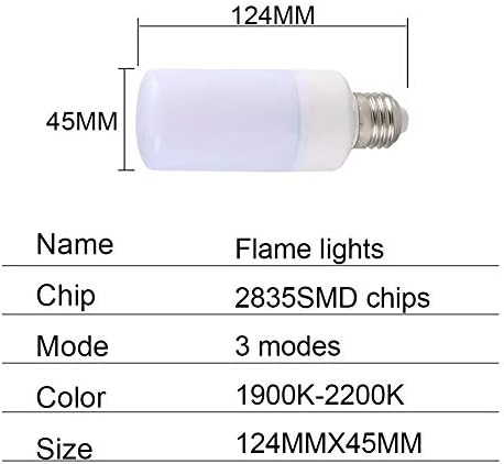 אורות מתח רחבים 2 יחידות E14 E27 LED אפקט להבת נורה 85-265V 3 מצבים E12 E26 B22 LED דיודה דינאמית