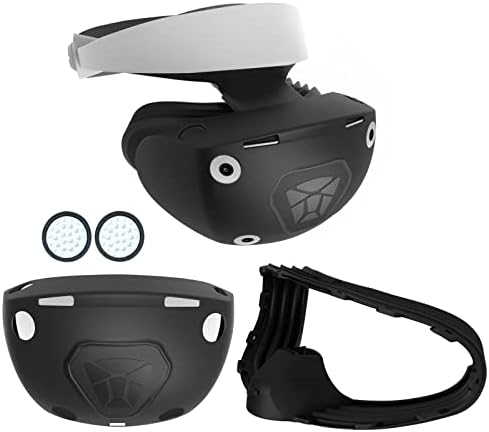 חבילת אביזרי PS VR2, כיסוי אוזניות PS VR2, רפידות סיליקון, אחיזות אגודל, מסיכת עיניים - נוחות