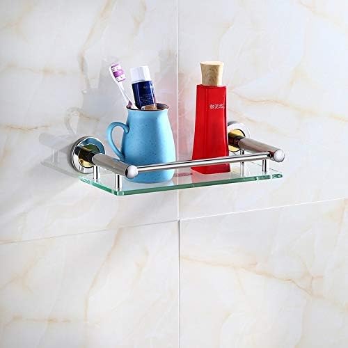 ZZXXC מדף מקלחת נירוסטה, קיר קידוח אמבטיה תלוי מארגן מארגן מארגן מכסף