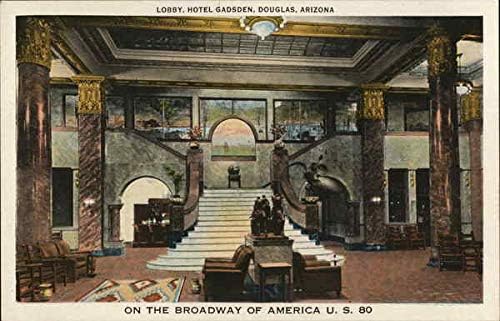 לובי, מלון גדסדן-בברודווי של אמריקה, ארצות הברית 80 דאגלס, אריזונה אריזונה גלויה עתיקה מקורית