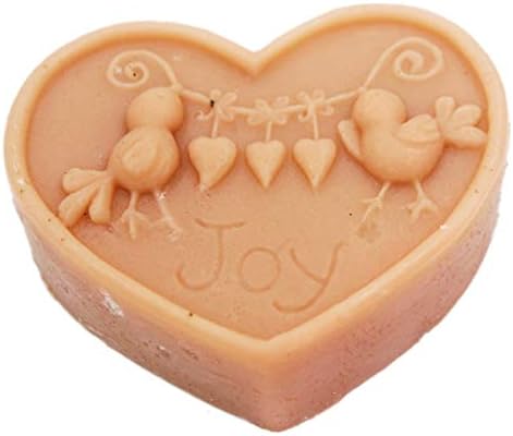 תבניות סבון שמחה ציפורים צורת לב מלאכה אמנות סיליקון סבון סבון עובש מלאכה
