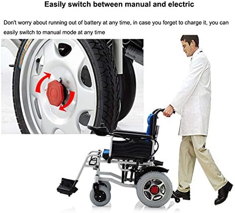 אופנה נייד כיסא גלגלים נייד מתקפל קומפקטי ניידות סיוע כוח ממונע גלגל כיסא כיסא גלגלים קטנוע עבור נסיעות