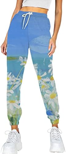 מכנסי טרנינג מכנסי טרנינג מכנסי טרנינג מכנסי טרנינג מודפסים במותניים גבוה