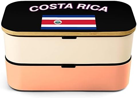 דגל המדינה של קוסטה ריקה בנטו קופסת ארוחת צהריים דליפה מכולות מזון בנטו דליפות עם 2 תאים לפיקניק עבודה לא