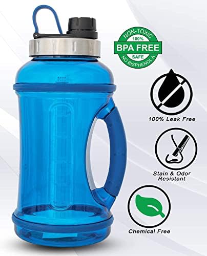 דר הידרו חצי ליטר בקבוק מים עם שרוול אחסון וידית סיליקון -BPA ללא בקבוק מים ליטר עם קש לספורט,
