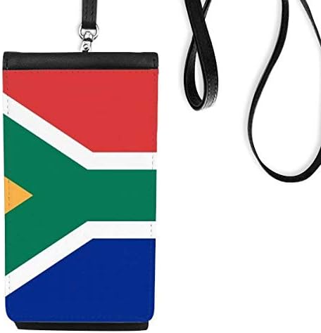 דגל לאומי דרום אפריקה אפריקה ארנק טלפון ארנק תלייה ניידת כיס שחור