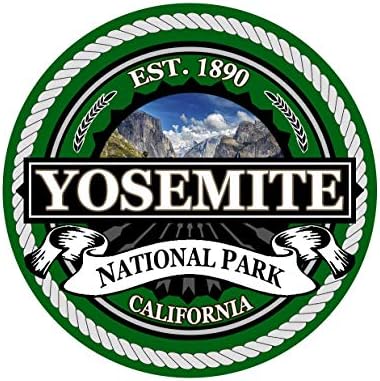 מדבקת הפארק הלאומי יוסמיטי 3 אינץ 'לבוש מדבקות מחשב נייד