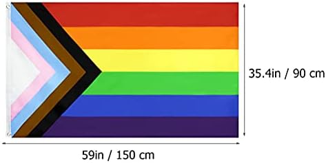 Abofan 1pc דגל הקשת היצירתי דגל גאווה גאווה דגל פוליאסטר דגל דקור דקורתי טובת מפלגת