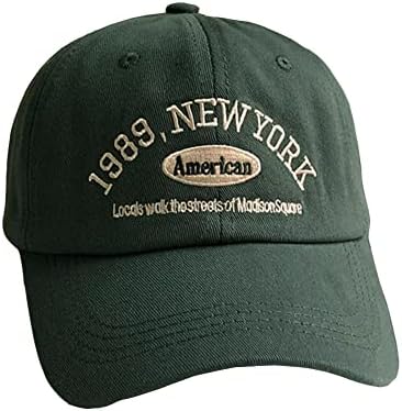 1989 ניו יורק כותנה בייסבול כובע לגברים נשים מתכוונן סטרפבק שטף אבא כובע חיצוני ריצה אימוני נהג משאית