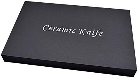 סט סכין קרמיקה, 5 חלקים סכיני שף מקצועיים עם נדן, כולל סכיני קרמיקה ב -4 גדלים שונים וקולף ירקות אחד