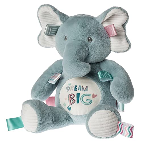 Taggies צעצוע רך של בעלי חיים ממולאים עם תגיות חושיות, 13 אינץ ', חלום פיל גדול