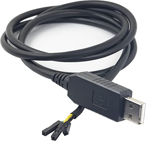 Naughtystarts עבור FT232RL USB לכבל TTL 3.3V 3 סיכות פלט באורך 39 אינץ '
