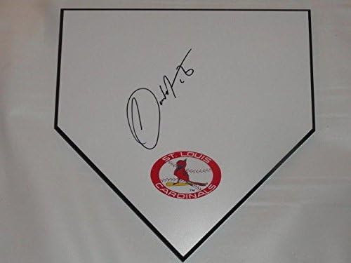 קרלוס מרטינז חתום צלחת ביתית סנט לואיס קרדינלס כל הוכחת הכוכבים - משחק חתימות MLB משומש בסיסים