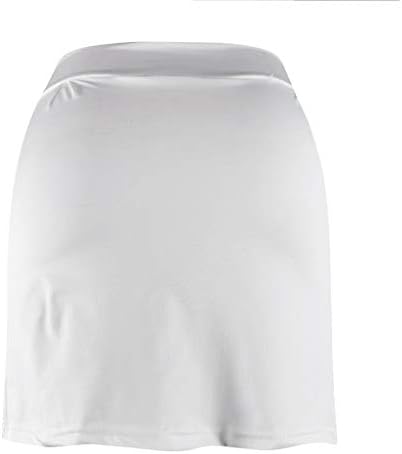 2 ב 1 חצאיות טניס עם מכנסיים קצרים לנשים גולף זורם גבוה ומותניים זורמים אימון סולידי אימון קולוטס