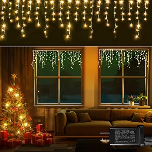 אורות מיתר חג המולד של Upenjok בחוץ, 100 נוריות LED 39ft אורות פיות מקורה אטומים למים, אורות עץ חג המולד,