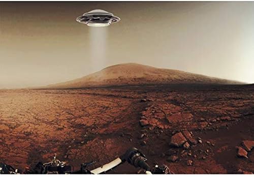 Dorcev 9x6ft UFO תפאורה חללית מעופפת שממה מעופפת חייבת נושא מסיבת צילום רקע רקע פלישה כדור הארץ מדע בדיוני